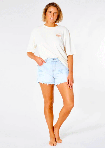 Rip Curl Sophie Denim Short - Light Blue